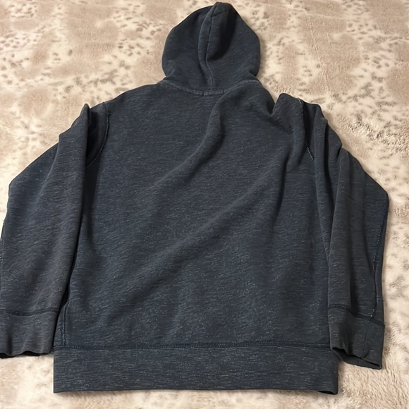 Dark blue zip up hoodie Mens Large - Picture 4 of 7